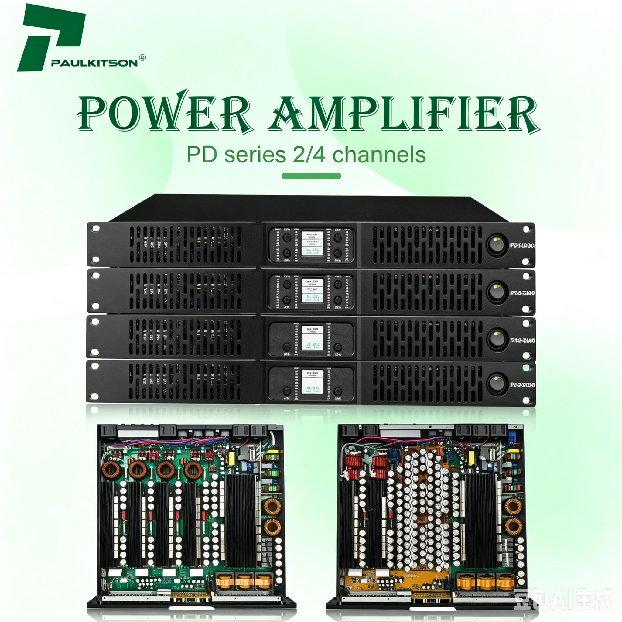 Paulkitson PDseries Digital Power Amplifier 2Ω 2x8500w Silicon Carbide Class D 2/4 ChannelsPower Amplifier StableFor Speakers
Paulkitson PDseries Digital Power Amplifier 2Ω 2x8500w Silicon Carbide Class D 2/4 ChannelsPower Amplifier StableFor Speakers