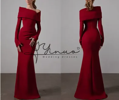 Customized Mermaid Exquisite Burgundy Jersey Evening Dress Classic Off the Shoulder Long Sleeves Homecoming Dresses Party Gowns
Customized Mermaid Exquisite Burgundy Jersey Evening Dress Classic Off the Shoulder Long Sleeves Homecoming Dresses Party Gowns
