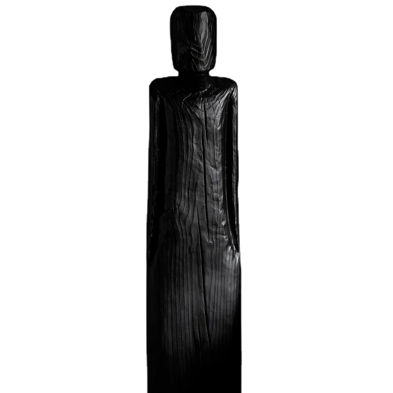 PQF Art Ornaments Carbonized Black Wood a Block of Wood Or Stone Floor Portrait Sculpture
PQF Art Ornaments Carbonized Black Wood a Block of Wood Or Stone Floor Portrait Sculpture