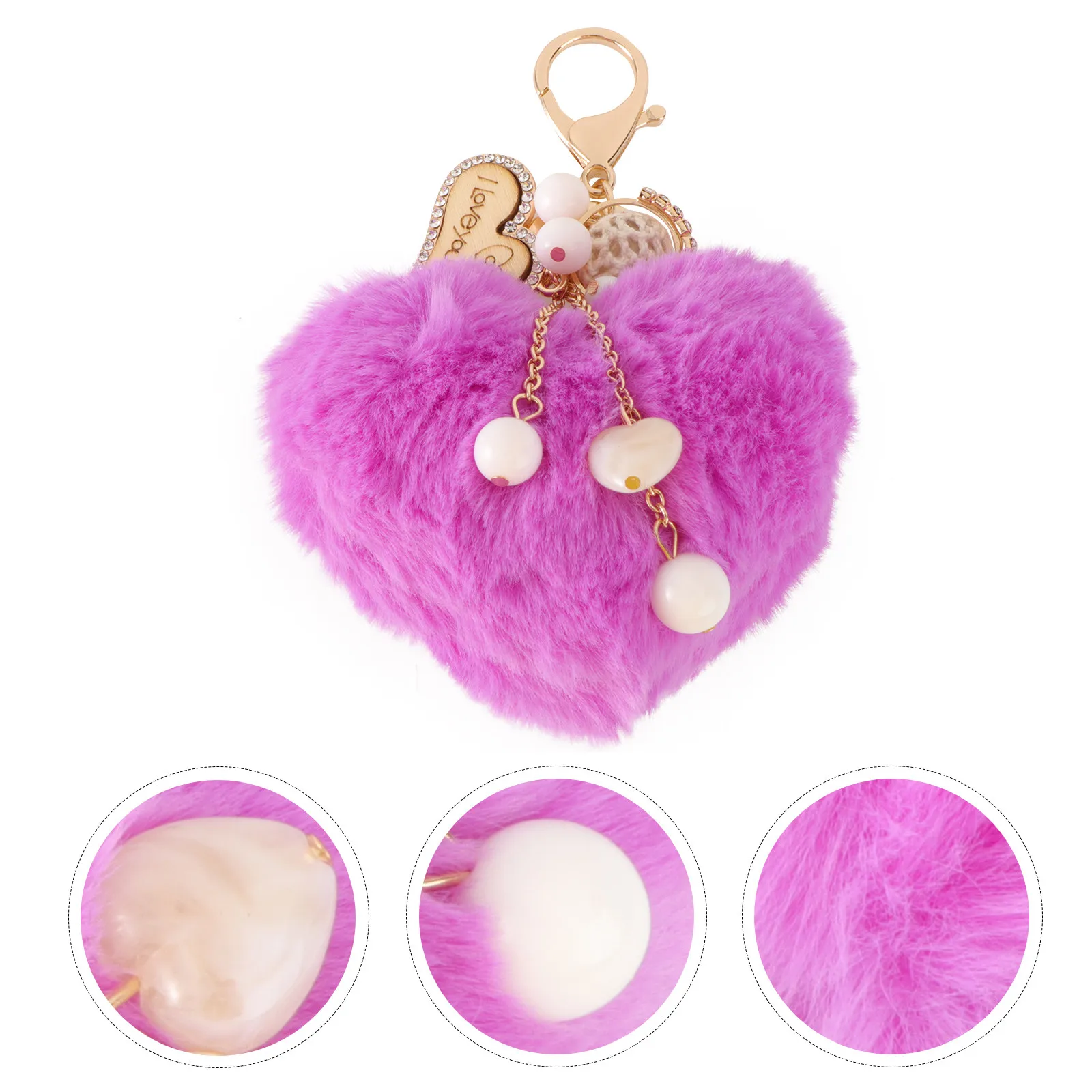 Heart Shaped Keychain Metal Decorative Pendant Charm for Bag Handbag Car Accessory Reusable Lightweight Valentine Gift Key Ring
Heart Shaped Keychain Metal Decorative Pendant Charm for Bag Handbag Car Accessory Reusable Lightweight Valentine Gift Key Ring