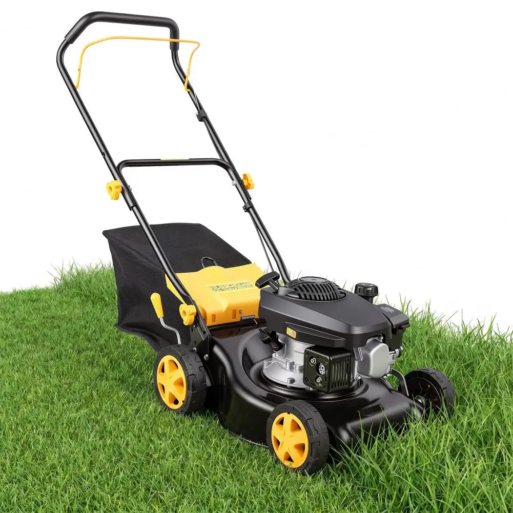 Lawn Mower, 4-Stroke Air-Cooled Engine 16" Gas Push Lawn Mower, 3 In 1 Adjustable Height Wheel Design Fast Starts Lawn Machine
Lawn Mower, 4-Stroke Air-Cooled Engine 16" Gas Push Lawn Mower, 3 In 1 Adjustable Height Wheel Design Fast Starts Lawn Machine