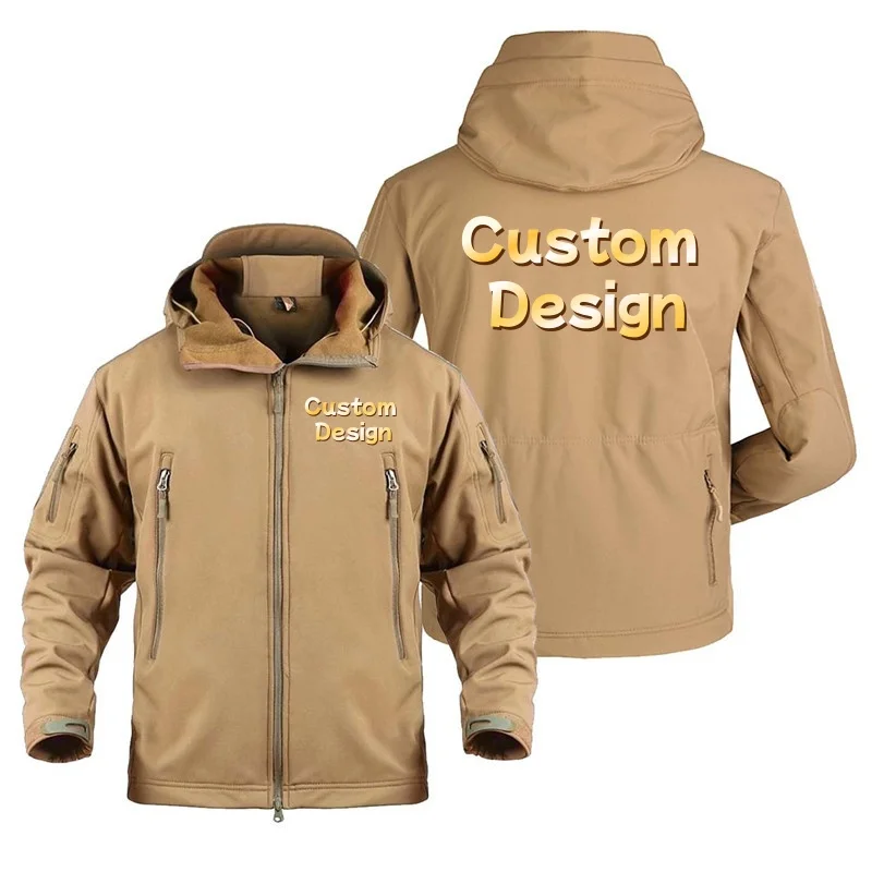Outdoor Military Men's Clothing DIY LOGO Custom Design Fleece Warm SoftShell Man Jackets Coat
Outdoor Military Men's Clothing DIY LOGO Custom Design Fleece Warm SoftShell Man Jackets Coat