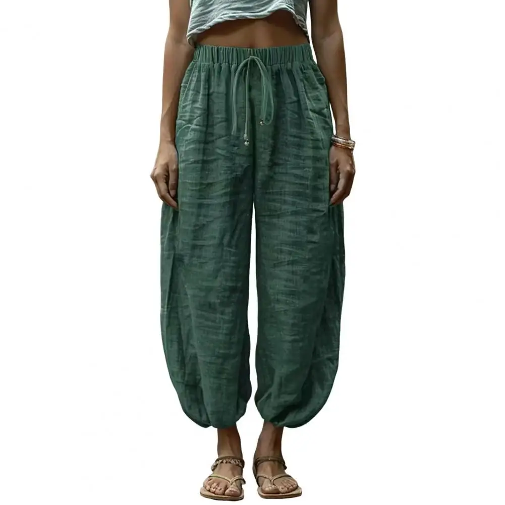 Women Casual Bloomers Comfortable Everyday Trousers, Pure Color Wide Leg Summer Pants with Pockets, for Sporty Everyday Wear
Women Casual Bloomers Comfortable Everyday Trousers, Pure Color Wide Leg Summer Pants with Pockets, for Sporty Everyday Wear