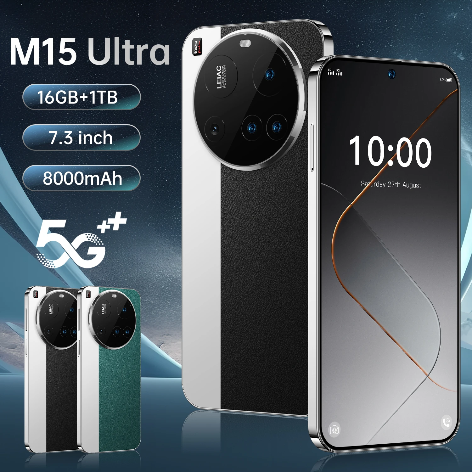 Global Version M15 Pro 7.3" Smartphone 5G 22GB+2TB Original Mobile Phone Android 15 Cellphones 50MP+108MP GPS Unlocked Celular
Global Version M15 Pro 7.3" Smartphone 5G 22GB+2TB Original Mobile Phone Android 15 Cellphones 50MP+108MP GPS Unlocked Celular