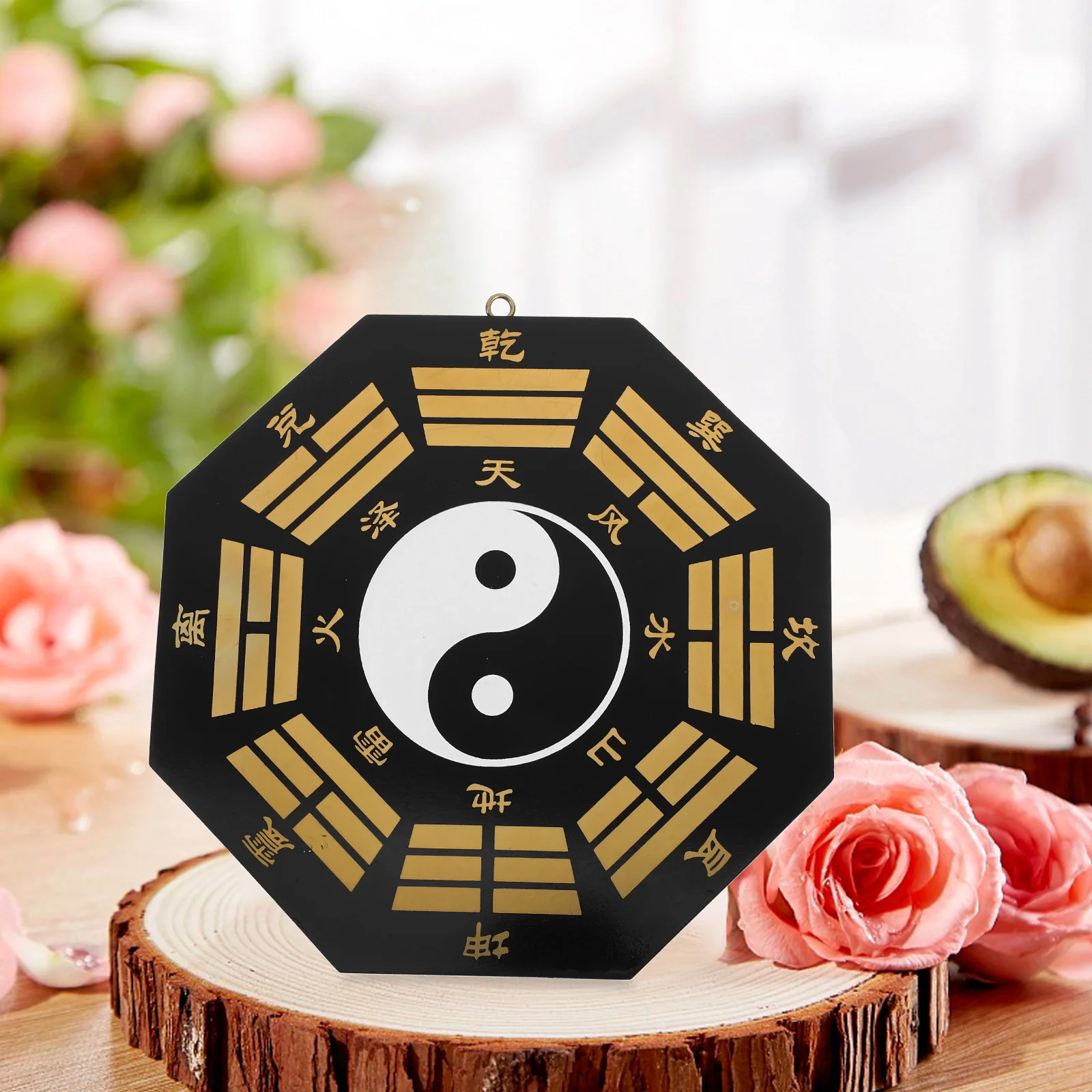1pc Wooden Bagua Pendant Eight Diagrams Hanging Ornament Chinese Traditional Decor Temple Home Adornment Craft Wall Decoration
1pc Wooden Bagua Pendant Eight Diagrams Hanging Ornament Chinese Traditional Decor Temple Home Adornment Craft Wall Decoration