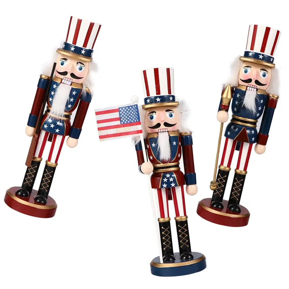 3 Pcs Nutcracker Soldier Wood Ornaments Holiday Decor Patriotic Traditional Toys Sturdy Wooden Nutcrackers Bedroom
3 Pcs Nutcracker Soldier Wood Ornaments Holiday Decor Patriotic Traditional Toys Sturdy Wooden Nutcrackers Bedroom