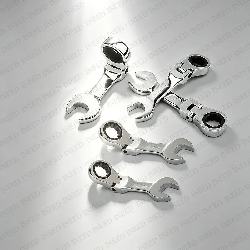 6-19mm Mini Short Handle Ratchet Wrench With Movable Head Quick Dual-purpose Open End Wrench Hardware Tool Labor-saving Wrench
6-19mm Mini Short Handle Ratchet Wrench With Movable Head Quick Dual-purpose Open End Wrench Hardware Tool Labor-saving Wrench