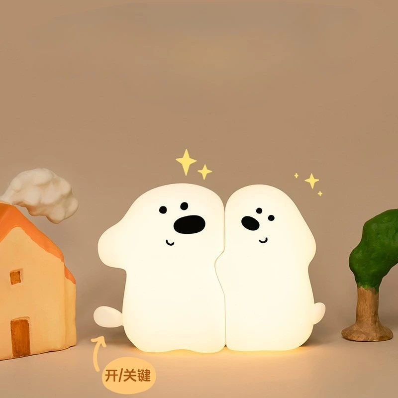 Cream Silicone Puppy LED Floor Lamps Creative Cartoon Ornament Children's Room Bedroom Bedside Study Interior Decor Table Lights
Cream Silicone Puppy LED Floor Lamps Creative Cartoon Ornament Children's Room Bedroom Bedside Study Interior Decor Table Lights