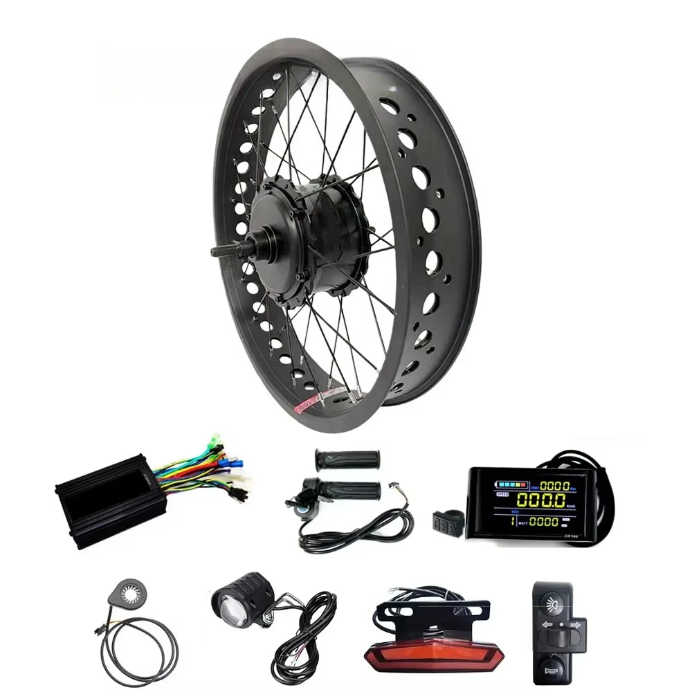 48V 52V 750W 1000W 20x4.0 20 Wide Tire Electric Bike Electric Snow Bike Bike Gear Spokes Hub Motor Retrofit Kit
48V 52V 750W 1000W 20x4.0 20 Wide Tire Electric Bike Electric Snow Bike Bike Gear Spokes Hub Motor Retrofit Kit