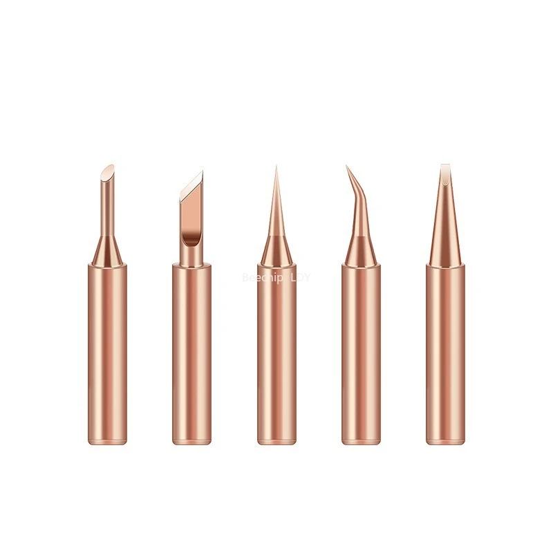 5pcs 900M-T Pure Copper Soldering Iron Tip Lead-free Solder Tips Welding Head BGA Soldering Tools Branding Iron
5pcs 900M-T Pure Copper Soldering Iron Tip Lead-free Solder Tips Welding Head BGA Soldering Tools Branding Iron