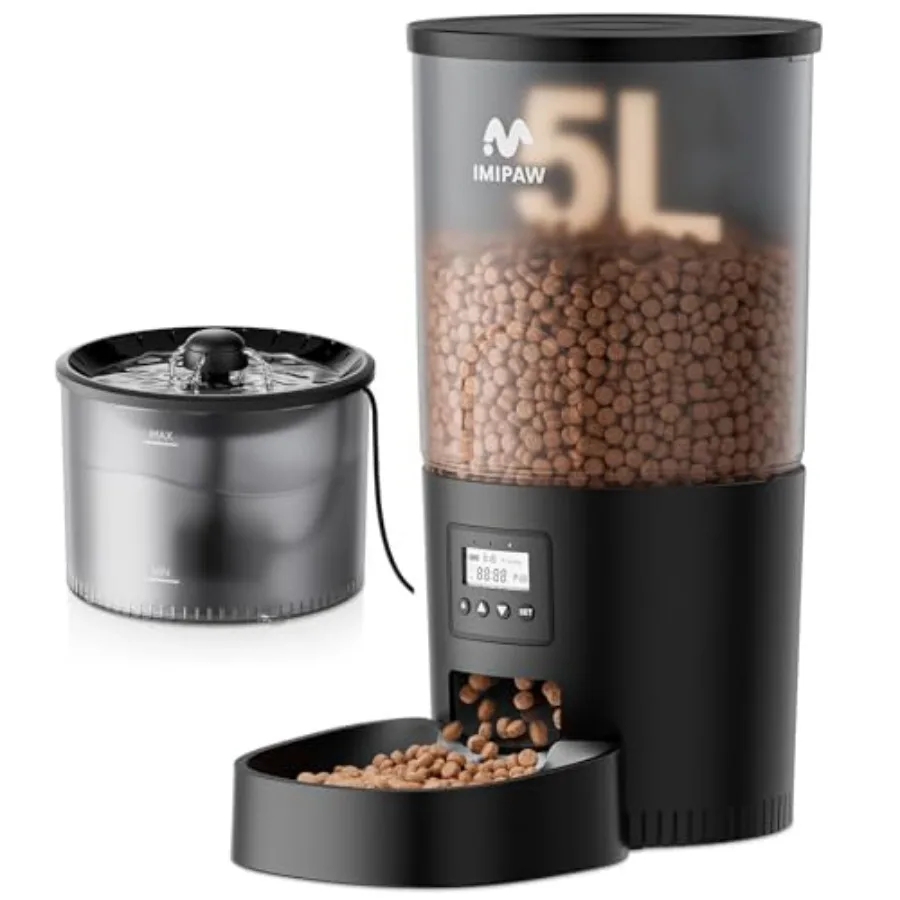 Автоматическая кормушка и фонтанчик для воды для кошек на 5 л с мисками из нержавеющей стали, бело-синий дизайн, сохраняет свежесть корма и чистоту воды
Автоматическая кормушка и фонтанчик для воды для кошек на 5 л с мисками из нержавеющей стали, бело-синий дизайн, сохраняет свежесть корма и чистоту воды