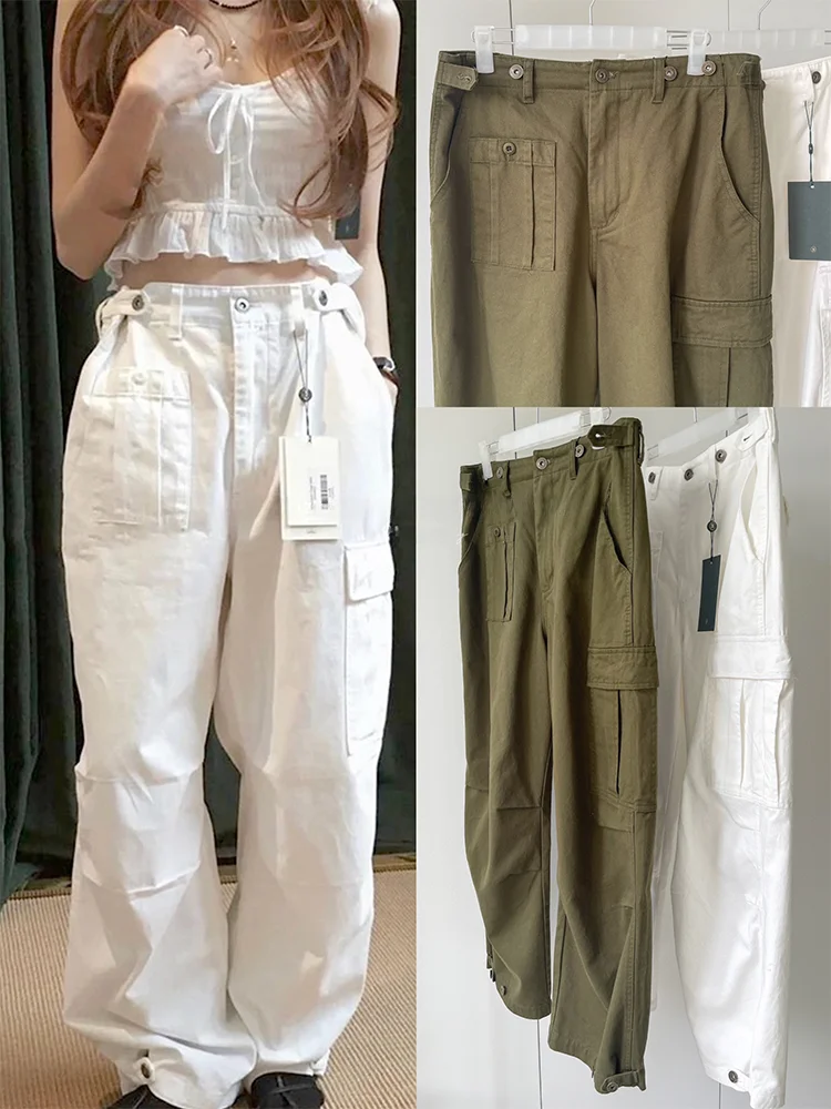 Ретро-брюки свободного кроя с высокой талией и прямыми штанинами в рабочем стиле, бренд Dongda Gate, уличный стиль, хлопок, бамбуковое волокно, обычные, тонкие
Ретро-брюки свободного кроя с высокой талией и прямыми штанинами в рабочем стиле, бренд Dongda Gate, уличный стиль, хлопок, бамбуковое волокно, обычные, тонкие