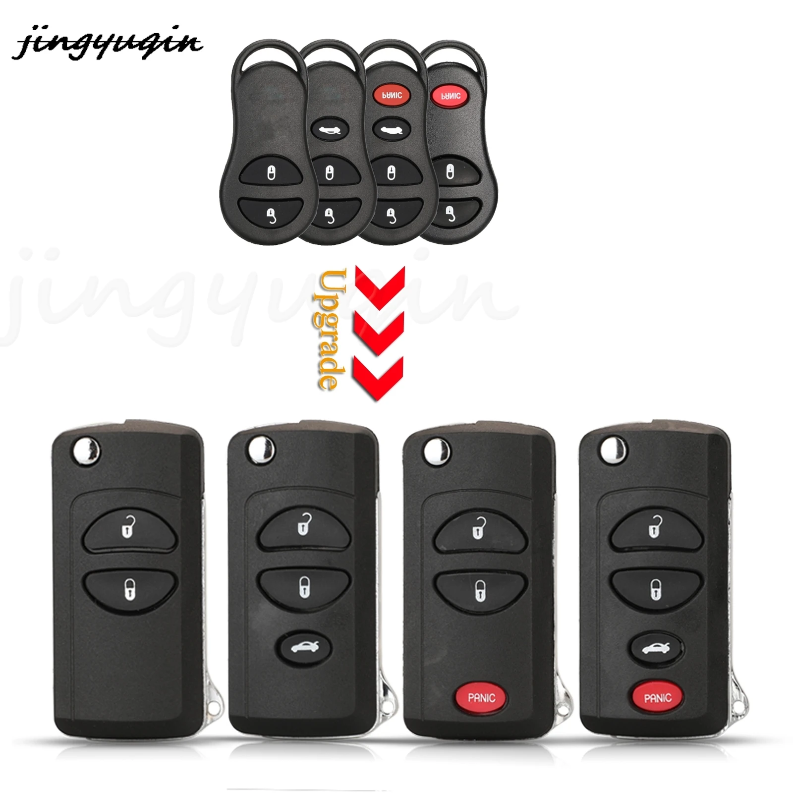 jingyuqin 10pcs 2/3/4 Buttons Modified Flip Remote Car Key Shell For Jeep Liberty Dodge Stratus Viper Chrysler Sebring Concorde
jingyuqin 10pcs 2/3/4 Buttons Modified Flip Remote Car Key Shell For Jeep Liberty Dodge Stratus Viper Chrysler Sebring Concorde