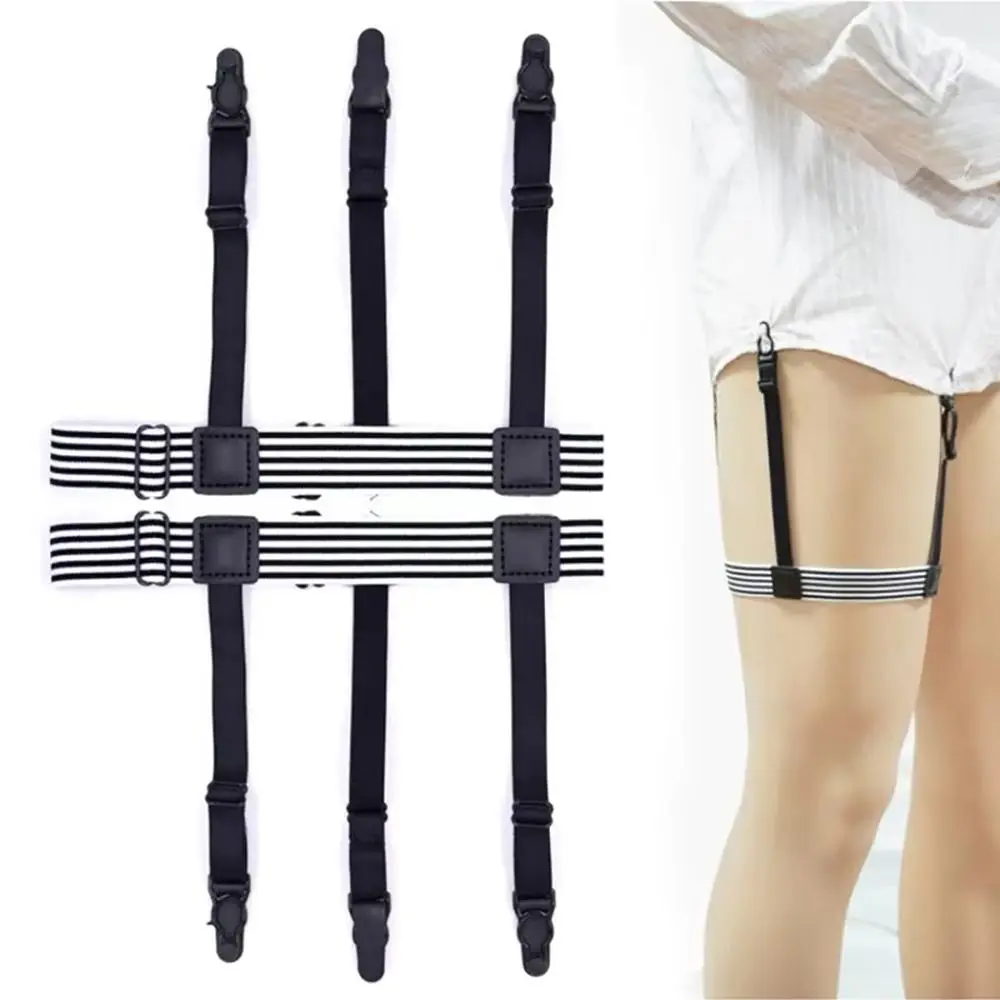 1Pair New with Non-slip Locking Clips Shirt Stay Belt Adjustable Lock Elastic Striped Suspenders Strap Garters Strap Men
1Pair New with Non-slip Locking Clips Shirt Stay Belt Adjustable Lock Elastic Striped Suspenders Strap Garters Strap Men