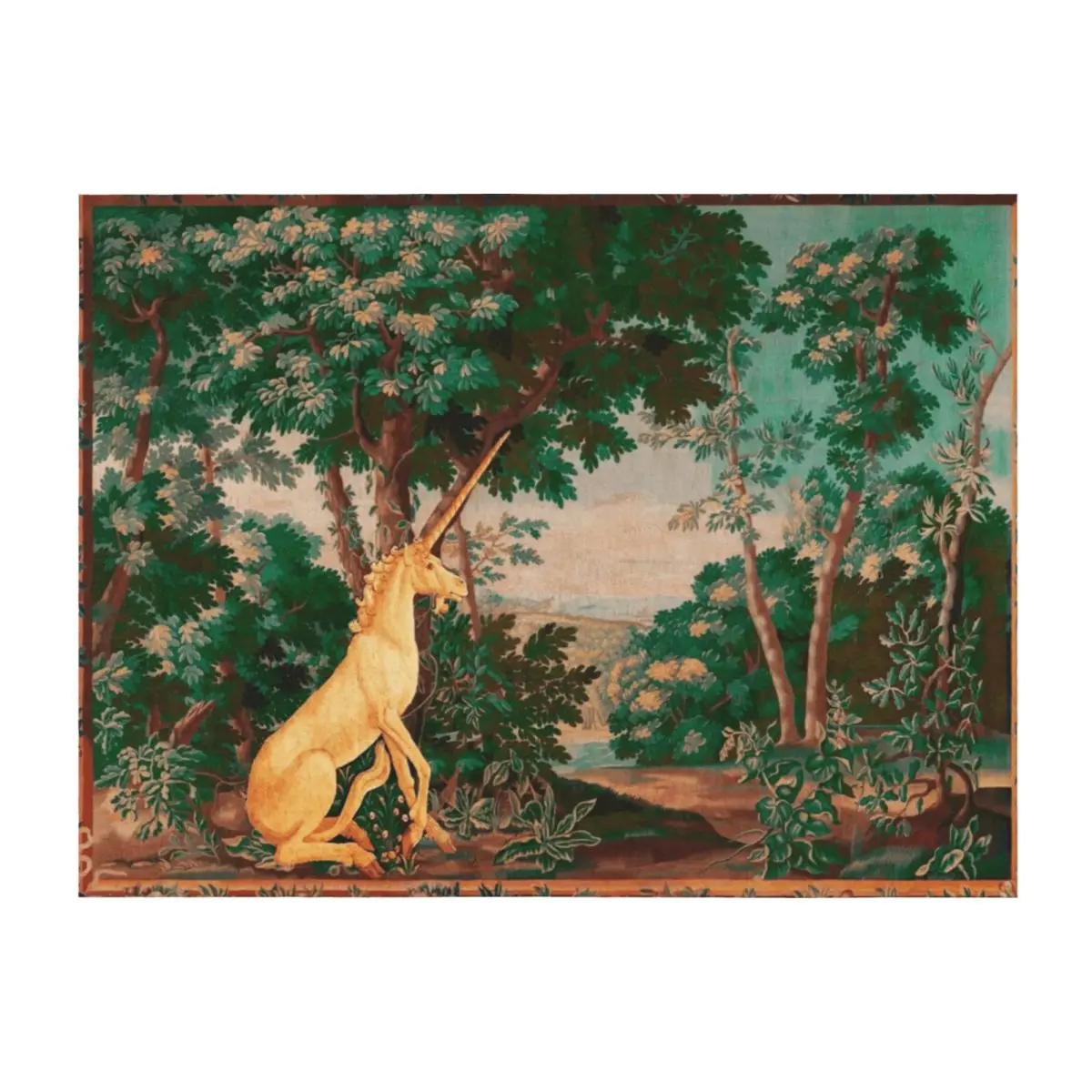 UNICORN IN WOODLAND LANDSCAPE AMONG GREENERY AND TREESPink Green Hues Throw Blanket for babies Moving Thin Blankets
UNICORN IN WOODLAND LANDSCAPE AMONG GREENERY AND TREESPink Green Hues Throw Blanket for babies Moving Thin Blankets