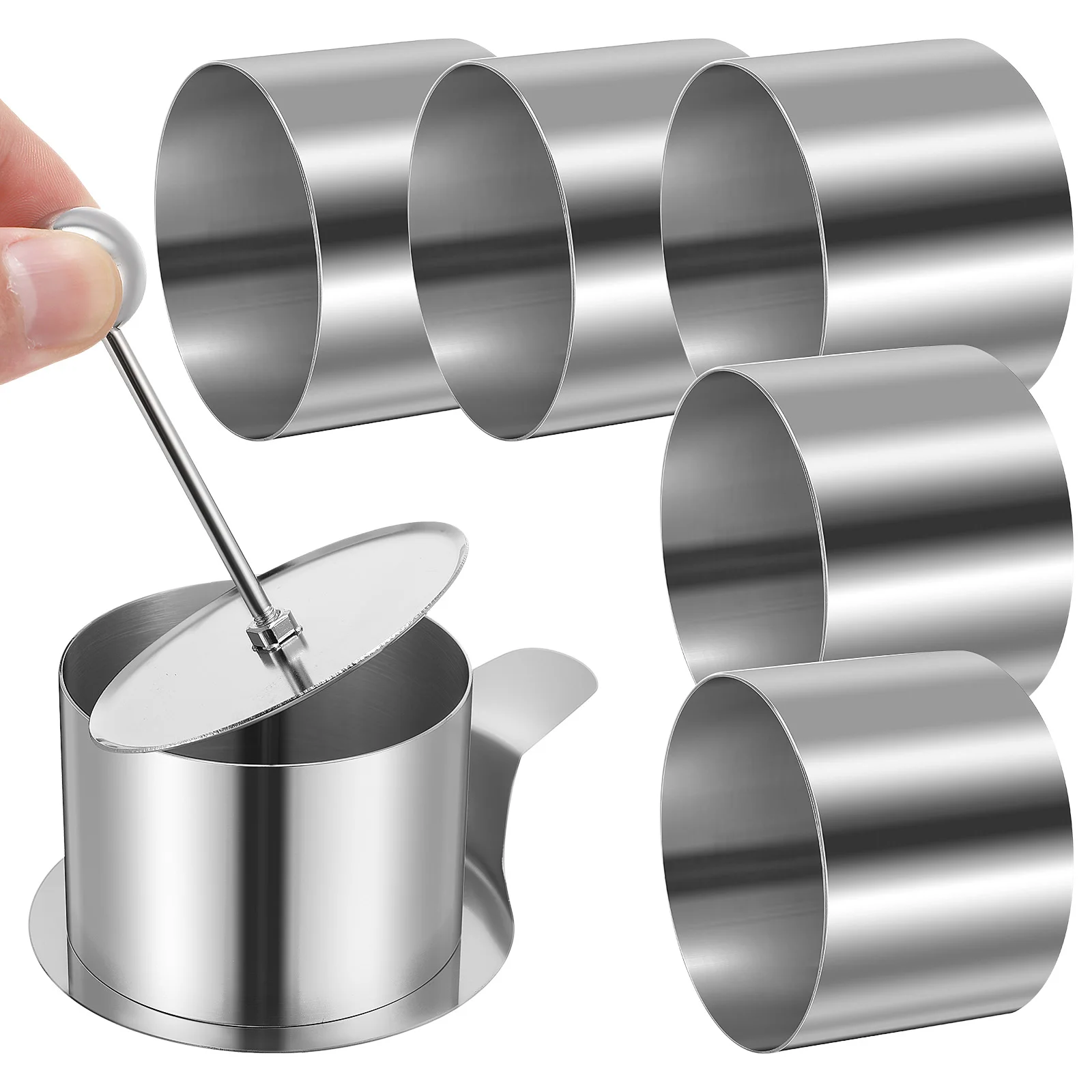 Stainless Steel Round Mousse Cake Mold for Baking Silver Easy Wash Firm Material Classic Shape Kitchen Tool Ring Mold
Stainless Steel Round Mousse Cake Mold for Baking Silver Easy Wash Firm Material Classic Shape Kitchen Tool Ring Mold