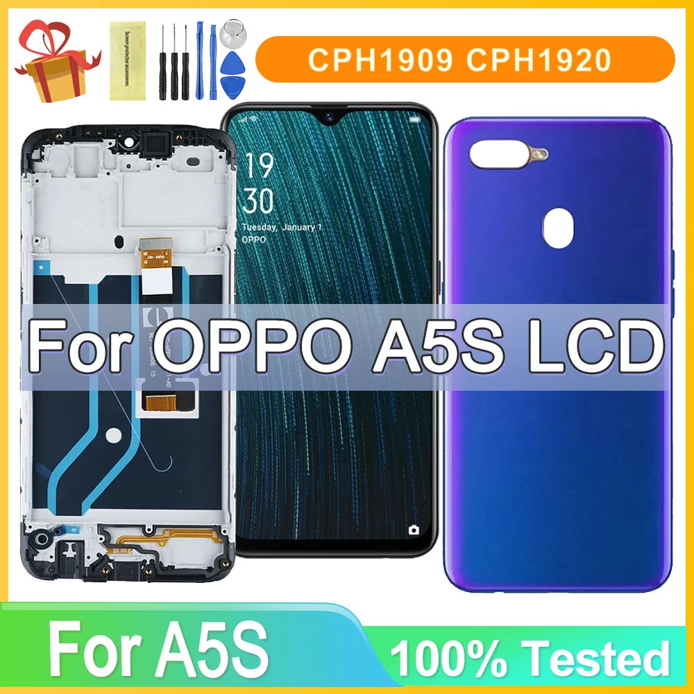 High Ouality For Oppo A5s LCD CPH1909 1920 1912 Display with Frame Touch Screen Digitizer Assembly For Oppo AX5s LCD
High Ouality For Oppo A5s LCD CPH1909 1920 1912 Display with Frame Touch Screen Digitizer Assembly For Oppo AX5s LCD
