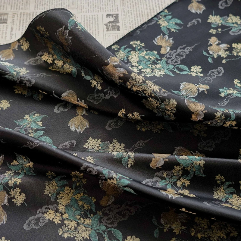 Goldfish Jacquard Yarn Dyed Fabric Vintage Song Brocade Hanfu Dress Traditional Chinese Asian Evening Gown Ornamental Fabrics
Goldfish Jacquard Yarn Dyed Fabric Vintage Song Brocade Hanfu Dress Traditional Chinese Asian Evening Gown Ornamental Fabrics