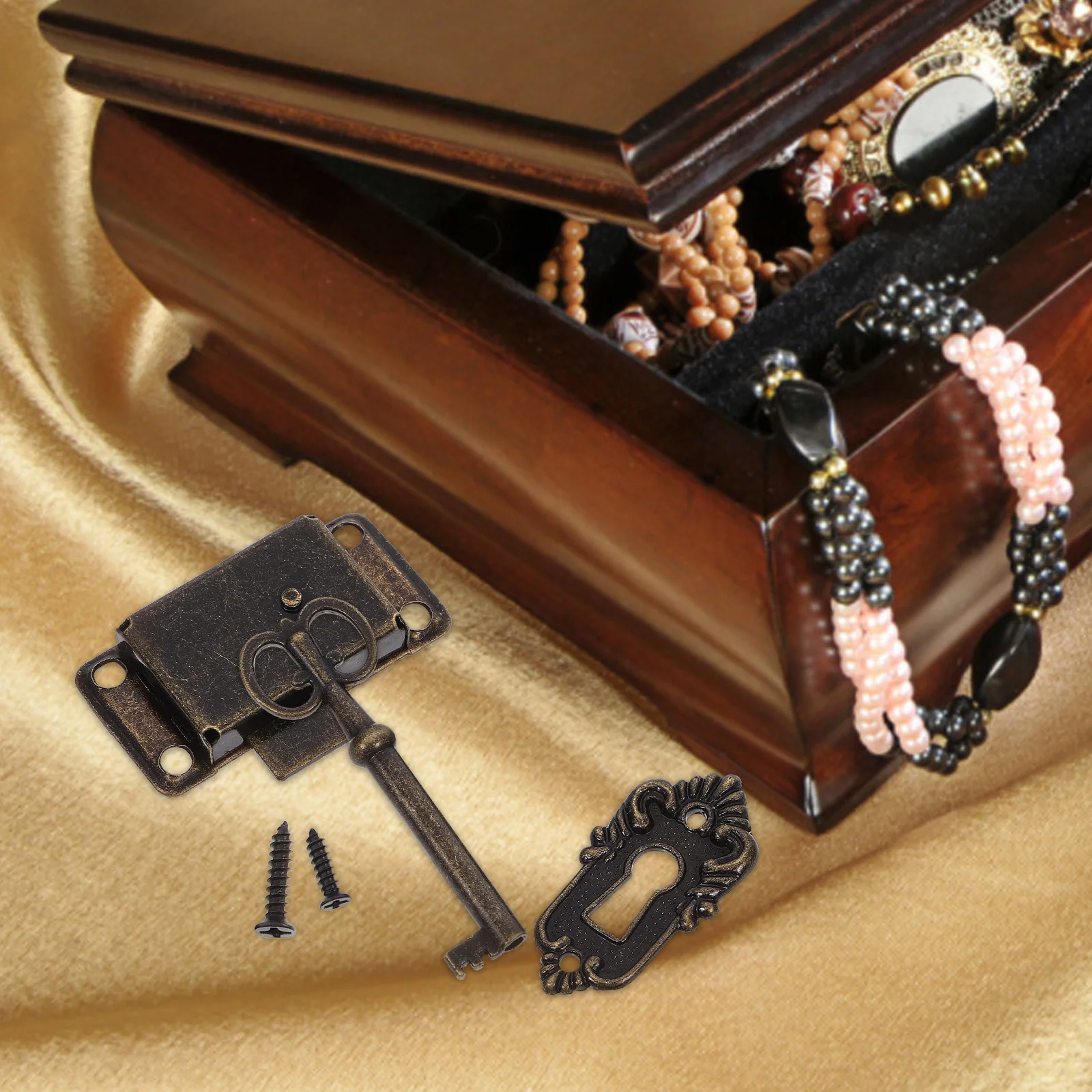 1Set Drawer Lock Set Jewelry Box Cabinet Furniture Secure Easy Install Vintage Style Cabinet Lock Cupboard Locks
1Set Drawer Lock Set Jewelry Box Cabinet Furniture Secure Easy Install Vintage Style Cabinet Lock Cupboard Locks