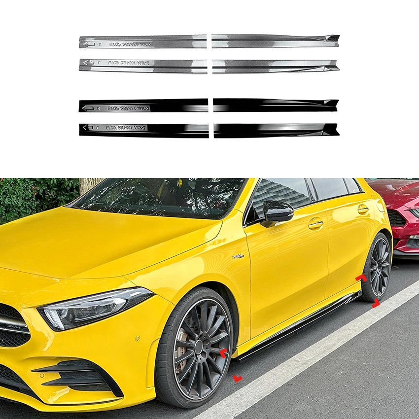 Suitable for Mercedes Benz A-Class W177 hatchback CLA Class C118 AMG 2018+side skirts Two Section Style
Suitable for Mercedes Benz A-Class W177 hatchback CLA Class C118 AMG 2018+side skirts Two Section Style