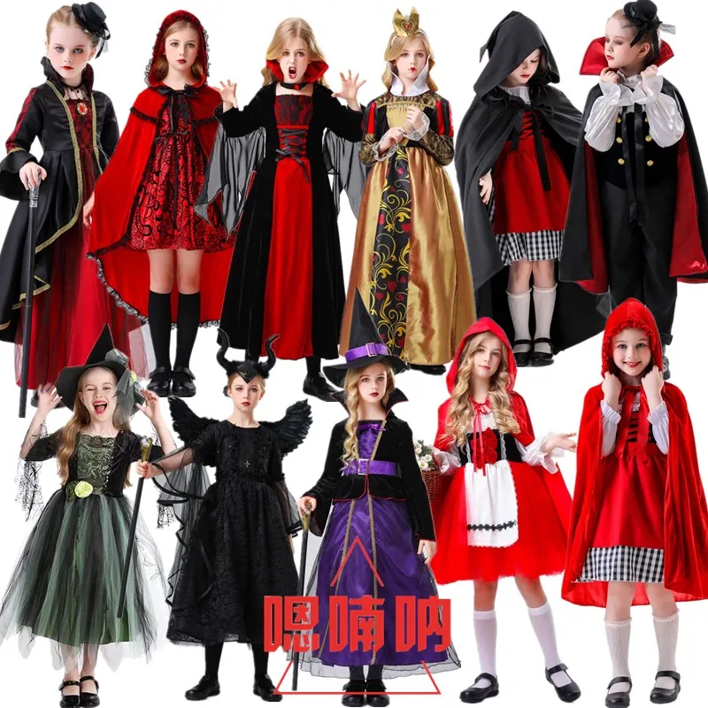 Halloween Children's Wizard Costume Zombie Little Red Riding Hood Witch Outfit Dress up Skirt for Young Girls
Halloween Children's Wizard Costume Zombie Little Red Riding Hood Witch Outfit Dress up Skirt for Young Girls