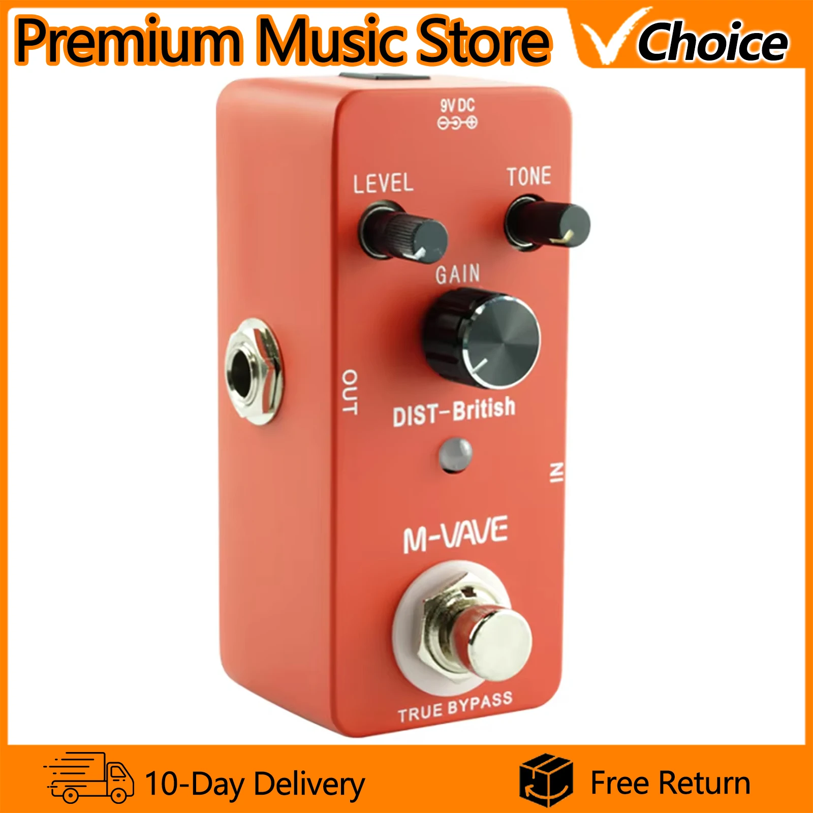 M-VAVE Electric Guitar Effect Pedal Distortion-British Pedal British Distortion Effect True Bypass Guitar Accessories & Parts
M-VAVE Electric Guitar Effect Pedal Distortion-British Pedal British Distortion Effect True Bypass Guitar Accessories & Parts