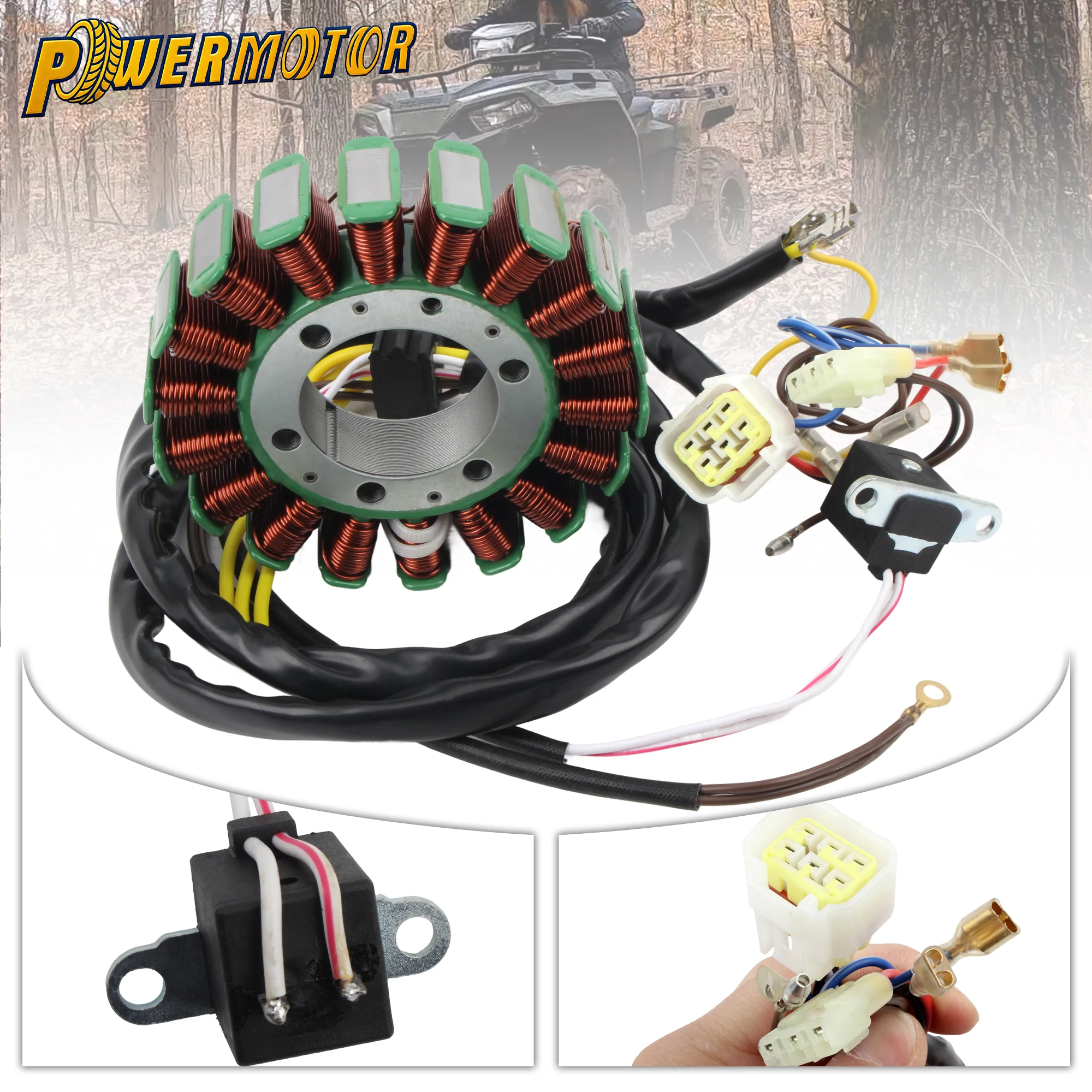 For Polaris Sportsman Scrambler Ranger Hawkeye ATP 400 500 2x4 4x4 6x6 UTV ATV Magneto Stator Coil Assembly Replacement Parts
For Polaris Sportsman Scrambler Ranger Hawkeye ATP 400 500 2x4 4x4 6x6 UTV ATV Magneto Stator Coil Assembly Replacement Parts