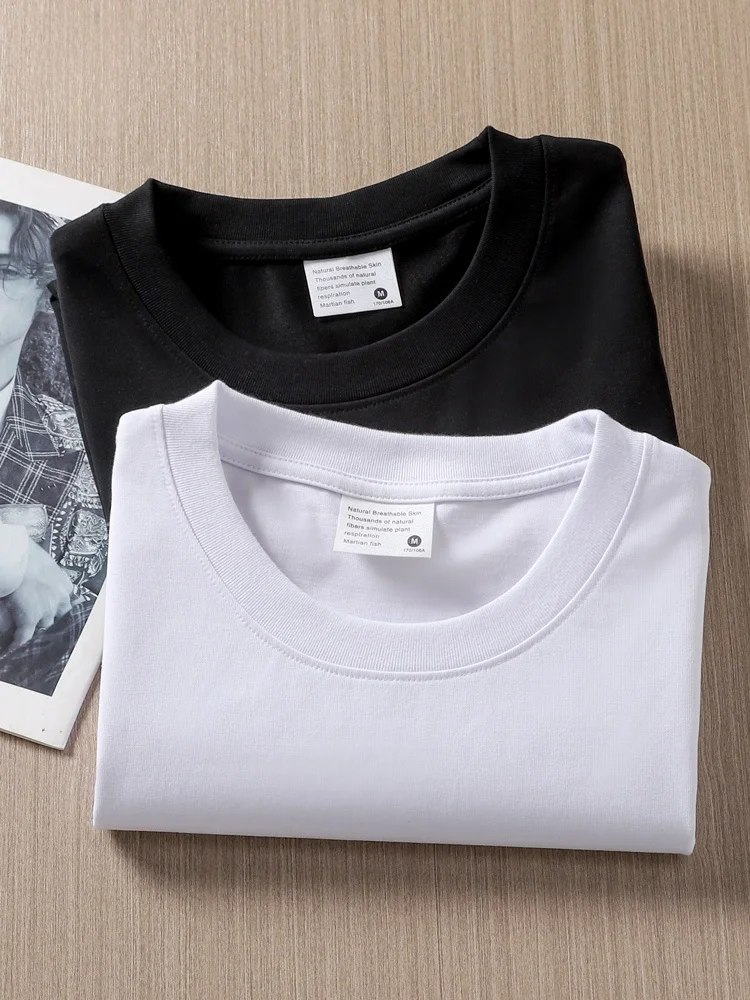 Cool Sensation Quick Dry Short Sleeve T-Shirt Men's Fashionable White Versatile Spring Summer Polyester Cotton Blend Tee
Cool Sensation Quick Dry Short Sleeve T-Shirt Men's Fashionable White Versatile Spring Summer Polyester Cotton Blend Tee