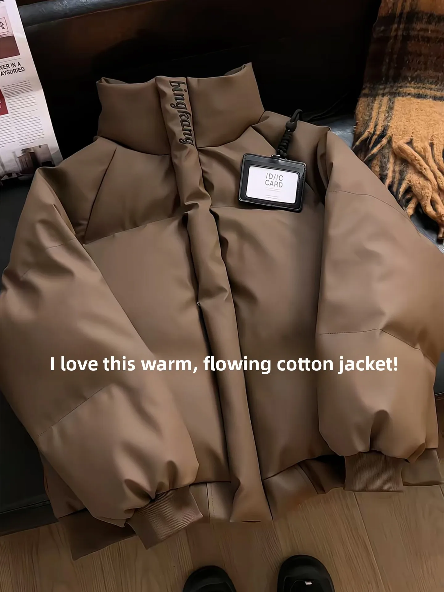 Men's Winter Thiened Warm PU Leather Embroidered Cotton Jaet Stand Collar Bread Sle Coat Casual Long Sve Outerwear
Men's Winter Thiened Warm PU Leather Embroidered Cotton Jaet Stand Collar Bread Sle Coat Casual Long Sve Outerwear