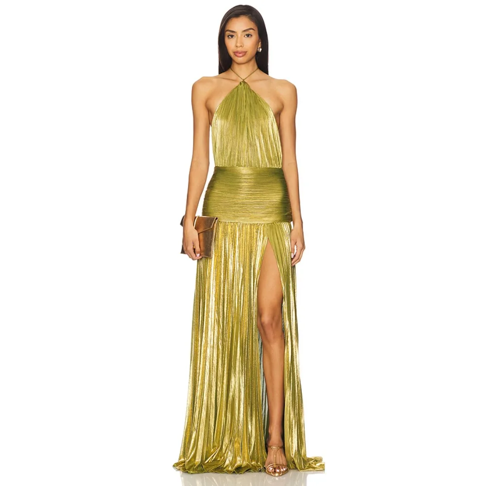 Customized Backless Evening Dresses Halter Bodycon Maxi Party Dress Long Elegant Modern Formal Prom Gown for Women 2026
Customized Backless Evening Dresses Halter Bodycon Maxi Party Dress Long Elegant Modern Formal Prom Gown for Women 2026