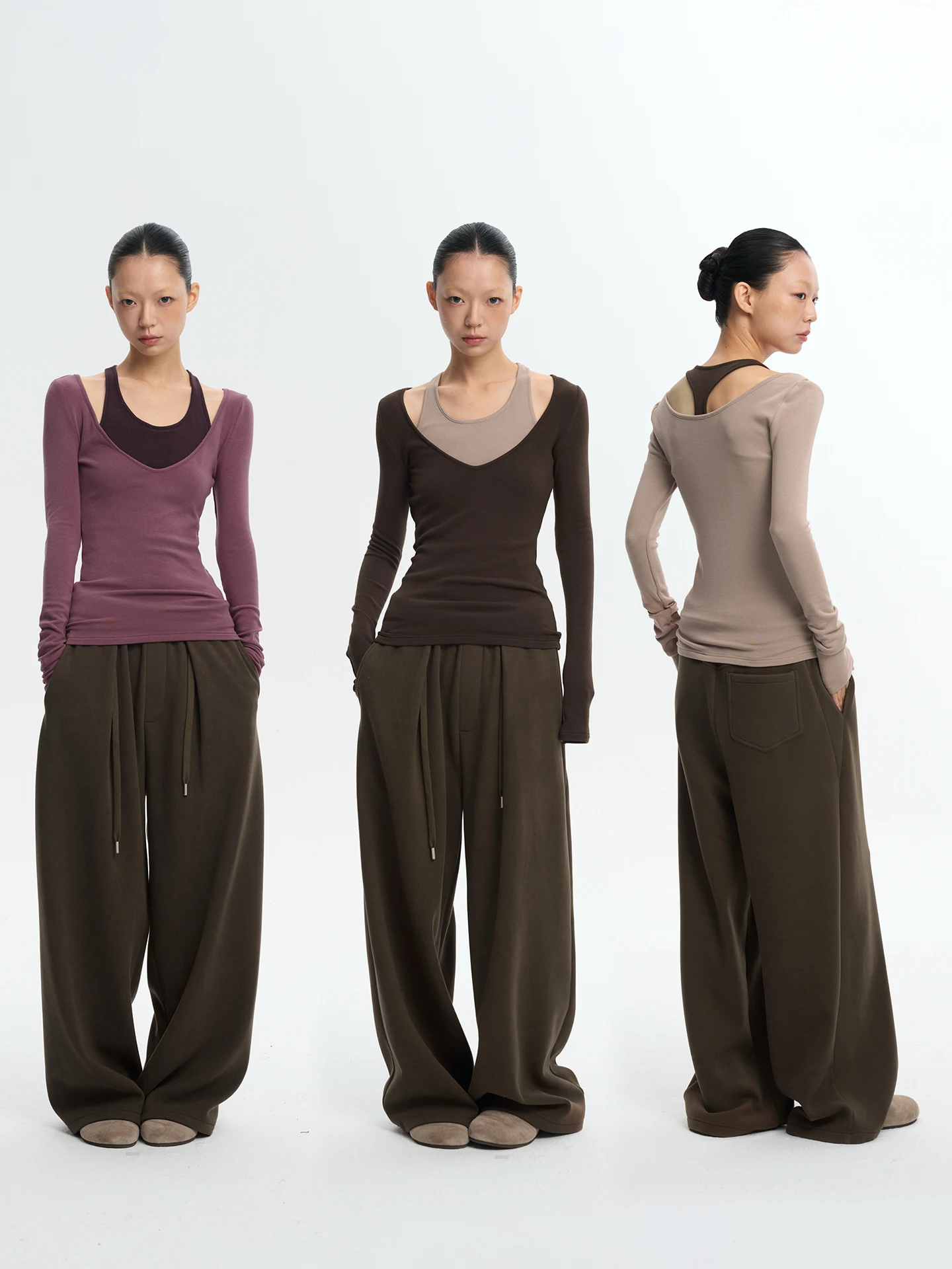 Женская футболка Slim Fit Color Blo Faux Two-Piece Base с эффектом двухслойности, Liny Liber 25AW, дизайнерская, из смесового хлопка, с длинным рукавом
Женская футболка Slim Fit Color Blo Faux Two-Piece Base с эффектом двухслойности, Liny Liber 25AW, дизайнерская, из смесового хлопка, с длинным рукавом