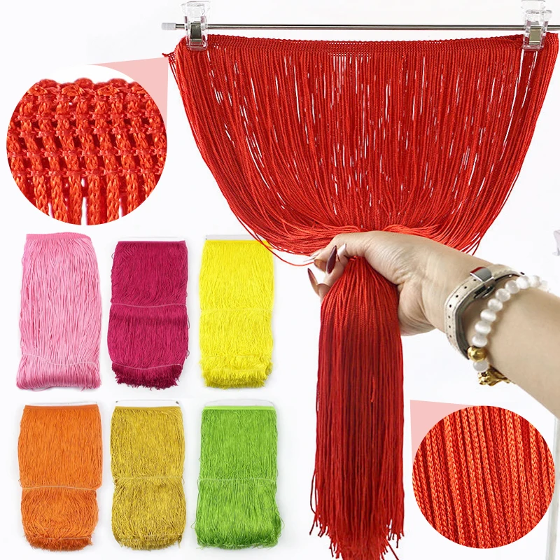 5/10Meters 50cm Long Fringe Tassel Sewing Lace Trim for Latin Dance Dress Bag Curtain Trimming Clothes Decoration DIY Accessory
5/10Meters 50cm Long Fringe Tassel Sewing Lace Trim for Latin Dance Dress Bag Curtain Trimming Clothes Decoration DIY Accessory