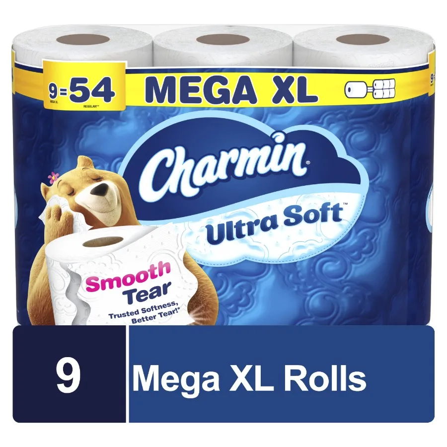 Ultra Soft Toilet Paper 9 Mega XL Rolls, 336 Sheets Per Roll
Ultra Soft Toilet Paper 9 Mega XL Rolls, 336 Sheets Per Roll