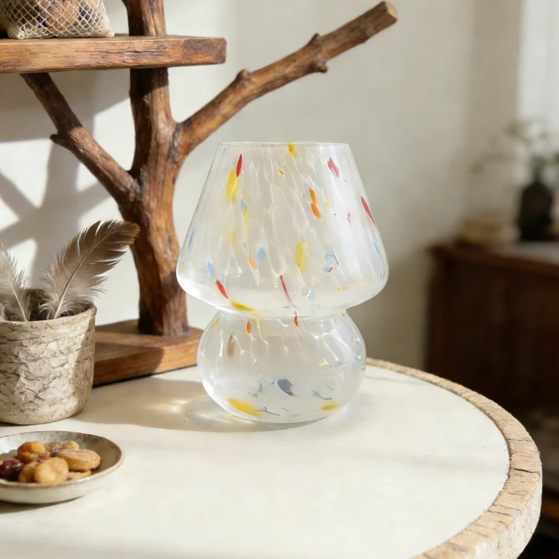 Vintage Glass Mushroom Table Lamp Korean Ins Style Homestay Study Bedroom Bedside Sleep Ambient Lamp
Vintage Glass Mushroom Table Lamp Korean Ins Style Homestay Study Bedroom Bedside Sleep Ambient Lamp