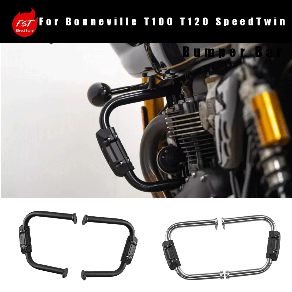 For 304 Stainless Steel Crash Bars for Bonneville T100, T120 and Speed Twin Motorcycles
For 304 Stainless Steel Crash Bars for Bonneville T100, T120 and Speed Twin Motorcycles