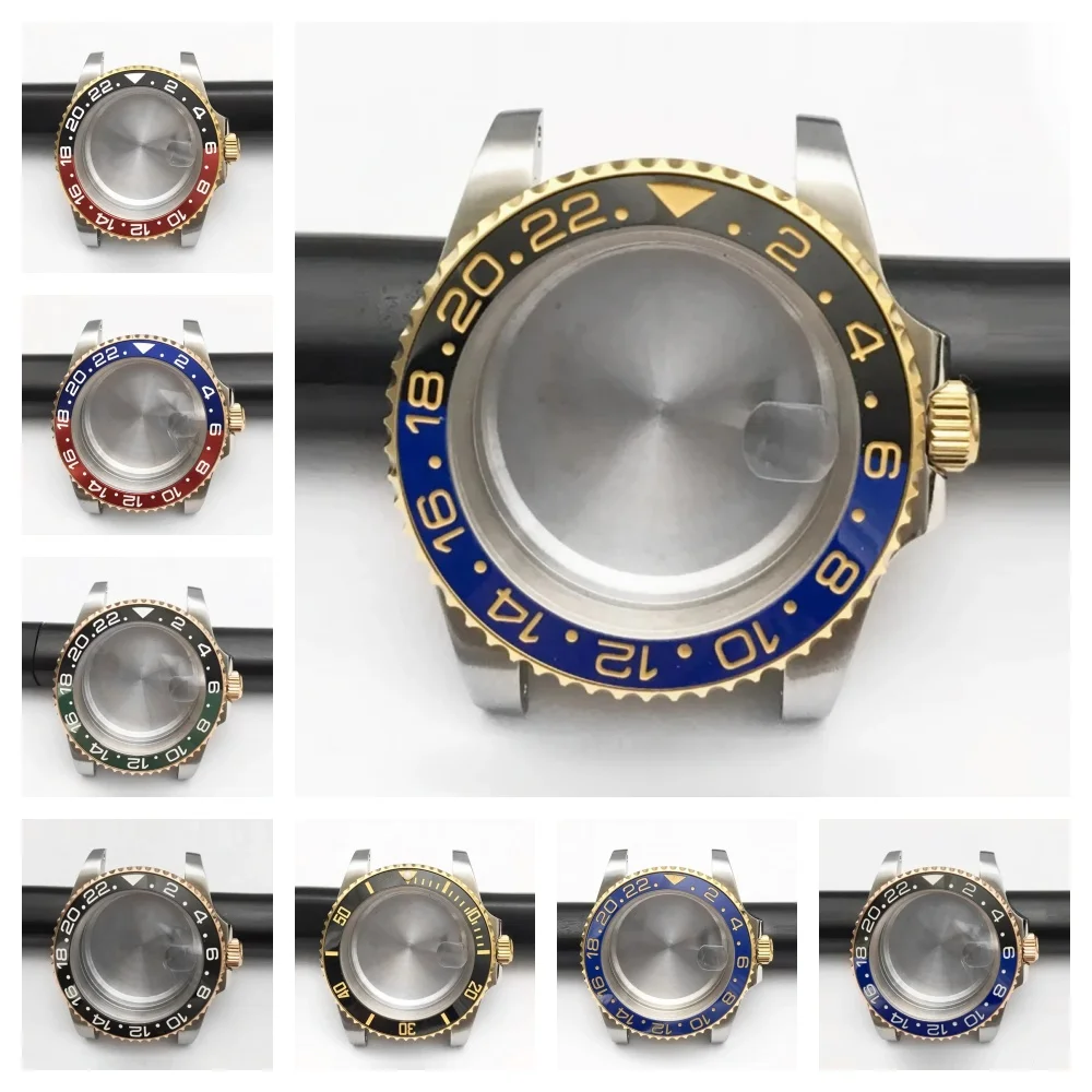 New 40mm GMT Watch Case for NH35 NH36 Men Luxury Diver Mod Two Tone Rose Gold Case Sapphire Crystal Waterproof Modification
New 40mm GMT Watch Case for NH35 NH36 Men Luxury Diver Mod Two Tone Rose Gold Case Sapphire Crystal Waterproof Modification