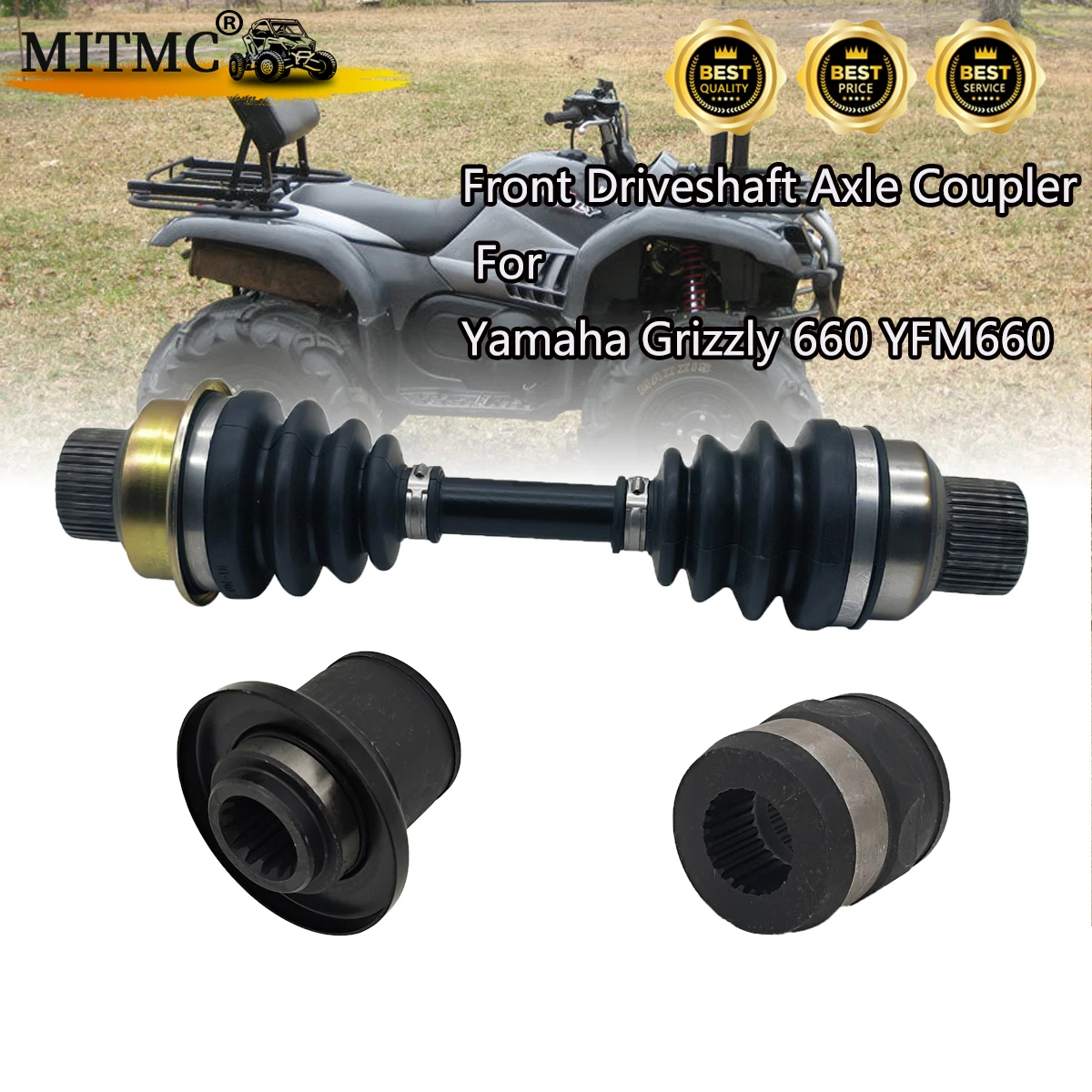 Front Driveshaft Axle Coupler For Yamaha Grizzly 660 YFM660 ATV 5KM-46173-10-00 5KM-45593-00-00 5KM-67839-01-00
Front Driveshaft Axle Coupler For Yamaha Grizzly 660 YFM660 ATV 5KM-46173-10-00 5KM-45593-00-00 5KM-67839-01-00