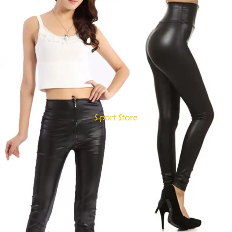 U2JB Women High Waisted Zipper Pencil Pants Black Faux Leather Legging with Zipper
U2JB Women High Waisted Zipper Pencil Pants Black Faux Leather Legging with Zipper