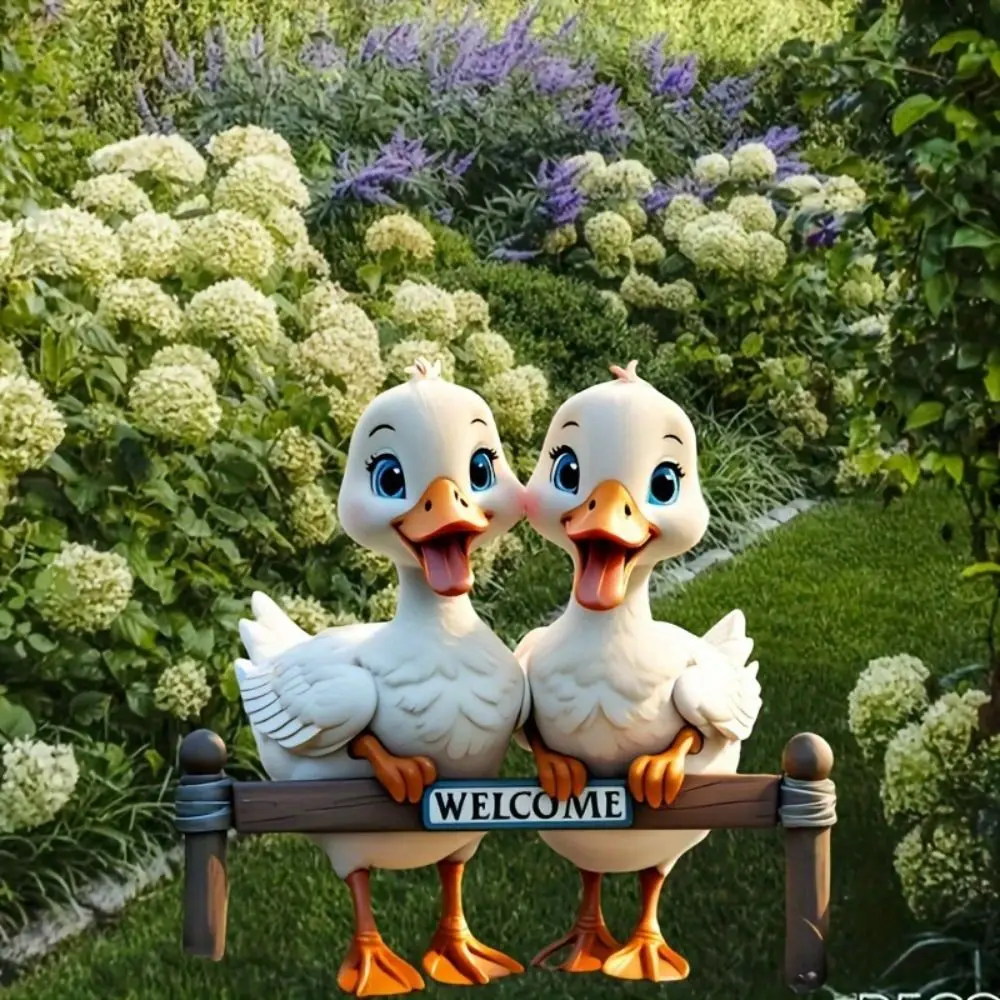 Micro Landscapes Decoration Acrylic Duck Garden Pile Cute 2D Garden Floor Plugs Waterproof Cartoon Animal Mini Figurine Lawn
Micro Landscapes Decoration Acrylic Duck Garden Pile Cute 2D Garden Floor Plugs Waterproof Cartoon Animal Mini Figurine Lawn