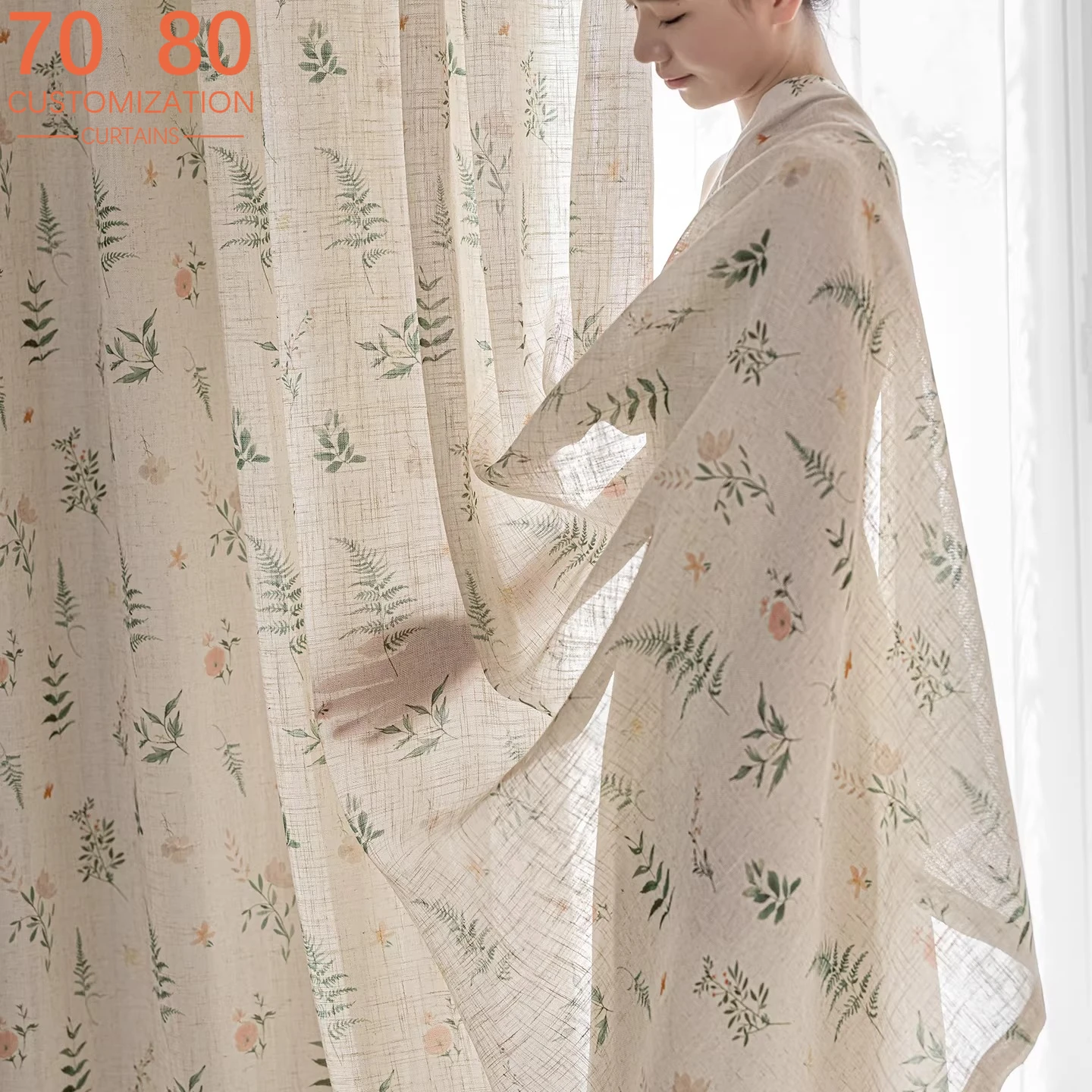 Chinese Style Pastoral Cotton and Linen Printing Screen Curtains for Bedroom Bay Window Living Room French Window Customized
Chinese Style Pastoral Cotton and Linen Printing Screen Curtains for Bedroom Bay Window Living Room French Window Customized