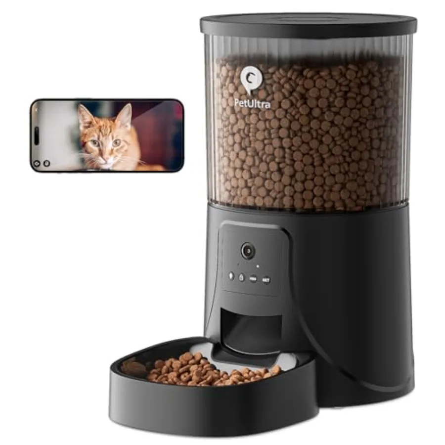 Automatic Cat Feeder with Camera: 5G WiFi Smart Feeder for Indoor Cats HD Video 2-Way Audio Precise Timed Feeding Stainless Ste
Automatic Cat Feeder with Camera: 5G WiFi Smart Feeder for Indoor Cats HD Video 2-Way Audio Precise Timed Feeding Stainless Ste