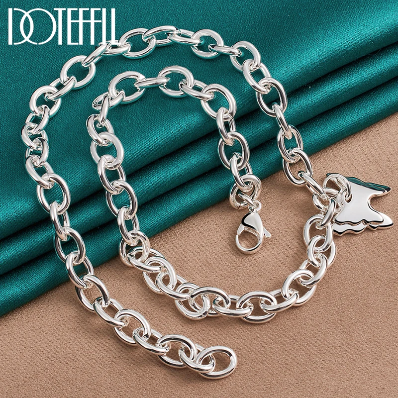 DOTEFFIL 925 Sterling Silver Two Butterfly Pendant Necklace For Women Man Wedding Engagement Fashion Jewelry
DOTEFFIL 925 Sterling Silver Two Butterfly Pendant Necklace For Women Man Wedding Engagement Fashion Jewelry