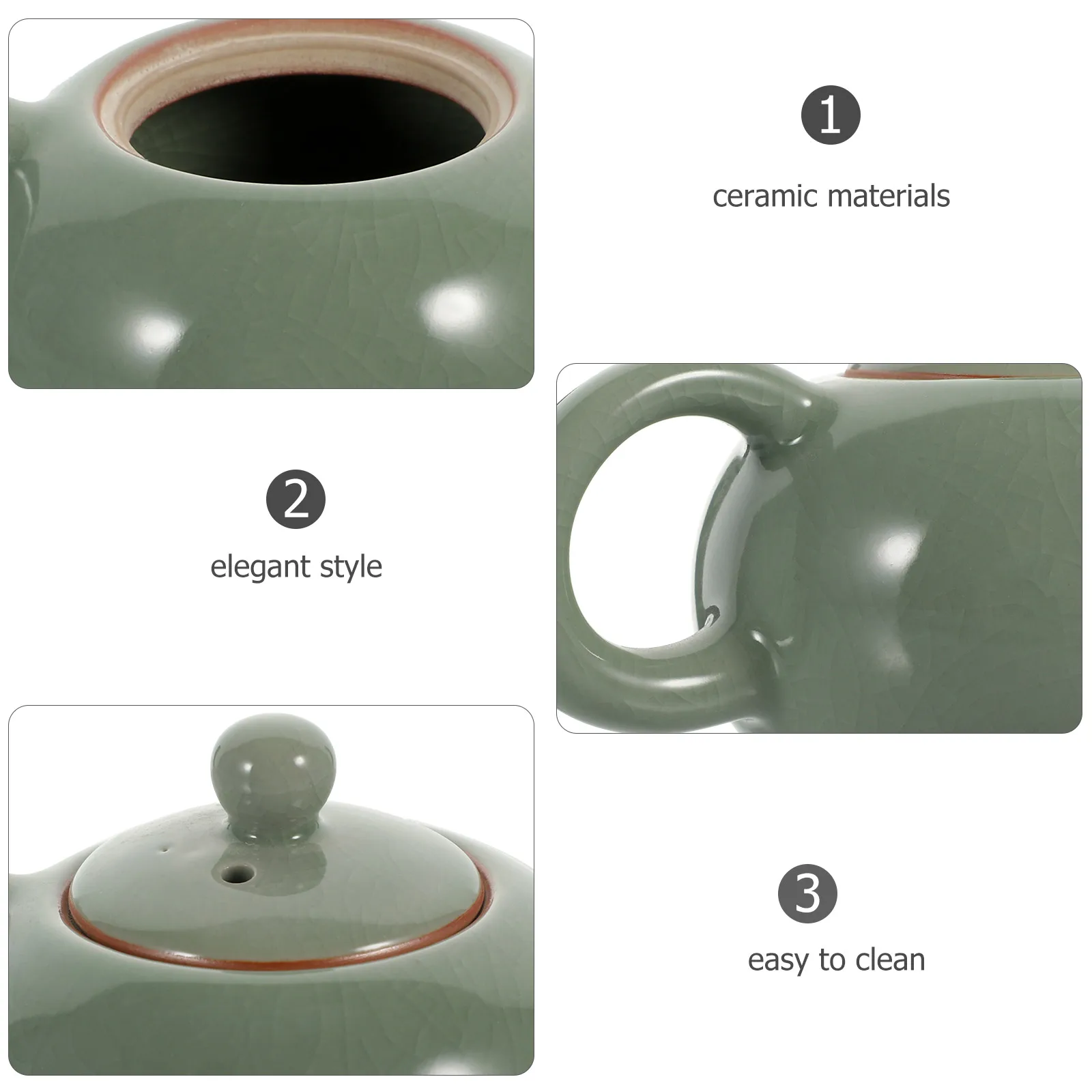 Ceramic Teakettle Tea Pot Heat Resistant Elegant Simple Design Home Tearoom Office Gift Ceramic Teapot Teapots for Tea
Ceramic Teakettle Tea Pot Heat Resistant Elegant Simple Design Home Tearoom Office Gift Ceramic Teapot Teapots for Tea