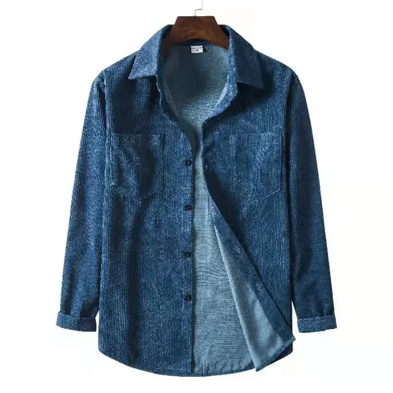 2023 Spring Autumn Casual Vintage Men Shirt Solid Long Sleeve Loose Corduroy Shirt Male Tee Top Holiday Blouse Man
2023 Spring Autumn Casual Vintage Men Shirt Solid Long Sleeve Loose Corduroy Shirt Male Tee Top Holiday Blouse Man