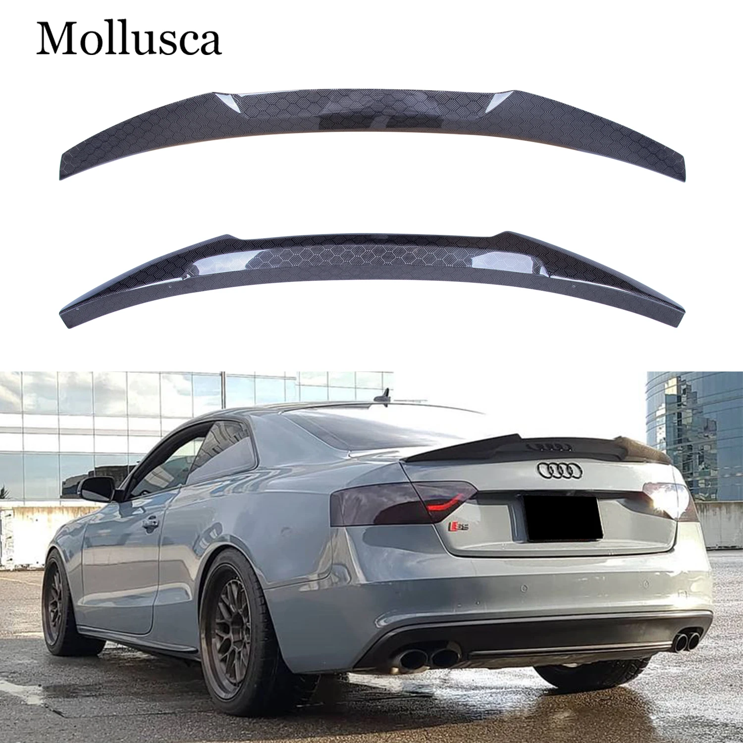 For AUDI A5 B8 B8.5 2Door Coupe 8T3 M4 Style Honeycomb Carbon fiber Rear Spoiler Trunk wing 2007-2017
For AUDI A5 B8 B8.5 2Door Coupe 8T3 M4 Style Honeycomb Carbon fiber Rear Spoiler Trunk wing 2007-2017