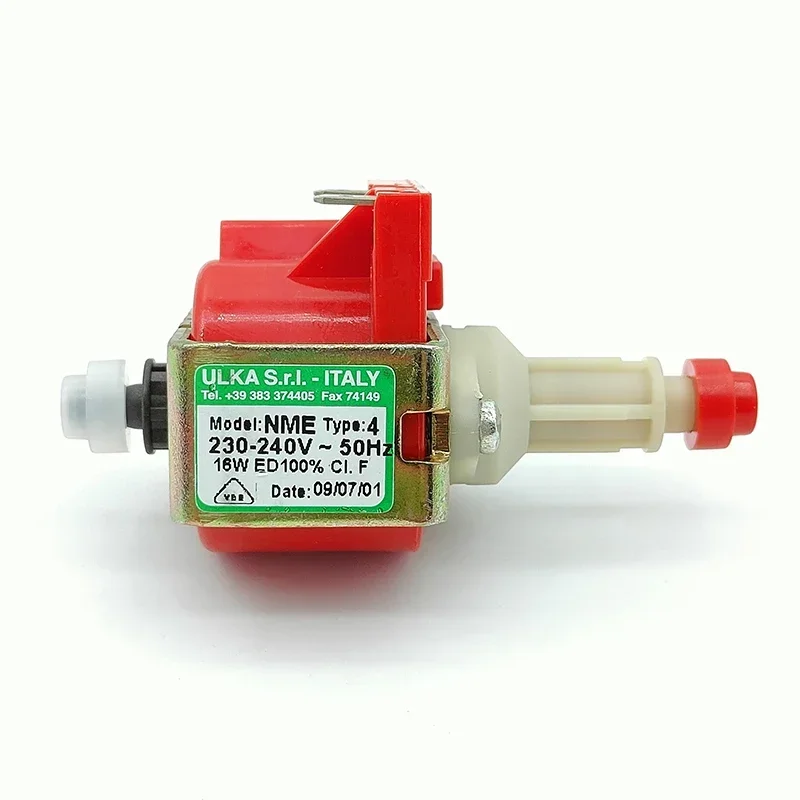 Italy ULKA NME4 AC 220V 230V 50Hz 16W Electromagnetic Pump Coffee Machine Water Pump Plunger Pump High Pressure Flow 50 cc/min
Italy ULKA NME4 AC 220V 230V 50Hz 16W Electromagnetic Pump Coffee Machine Water Pump Plunger Pump High Pressure Flow 50 cc/min