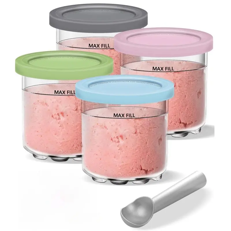 ABGG-Ice Creami Pints And Lids Replacement Set 16Oz Cups For Ninja Creami NC301, NC300, NC299AMZ Series Ice Cream Maker Spare Pa
ABGG-Ice Creami Pints And Lids Replacement Set 16Oz Cups For Ninja Creami NC301, NC300, NC299AMZ Series Ice Cream Maker Spare Pa