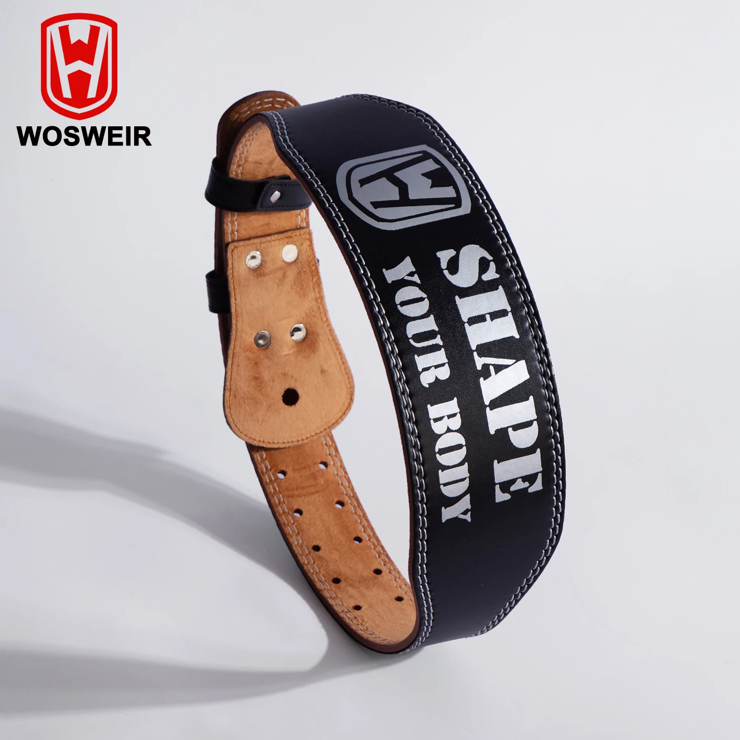 WOSWEIR-PU Leather Weight Lifting Belt, Gym Weight Belt, Lumbar Back Support, Weightlifting, Heavy Duty, Workout Training
WOSWEIR-PU Leather Weight Lifting Belt, Gym Weight Belt, Lumbar Back Support, Weightlifting, Heavy Duty, Workout Training