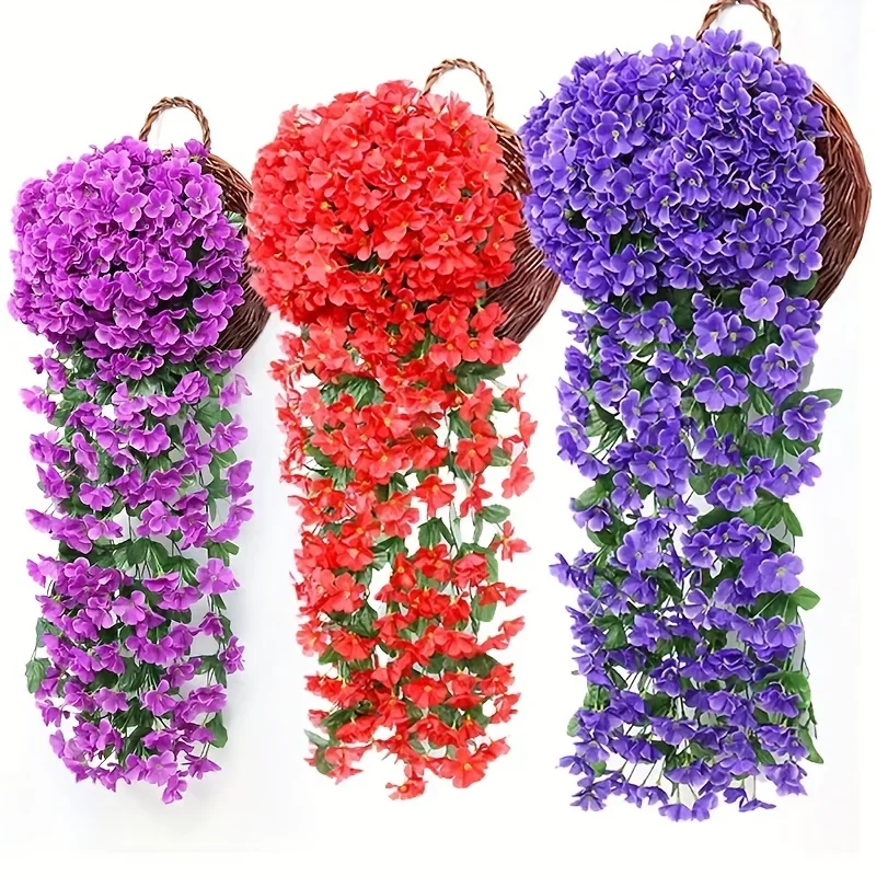 1/2pc Artificial Violet Flower Vines Plastic Fake Flowers Wall Hanging Plants Wisteria Garland for Wedding Home Garden Decora
1/2pc Artificial Violet Flower Vines Plastic Fake Flowers Wall Hanging Plants Wisteria Garland for Wedding Home Garden Decora