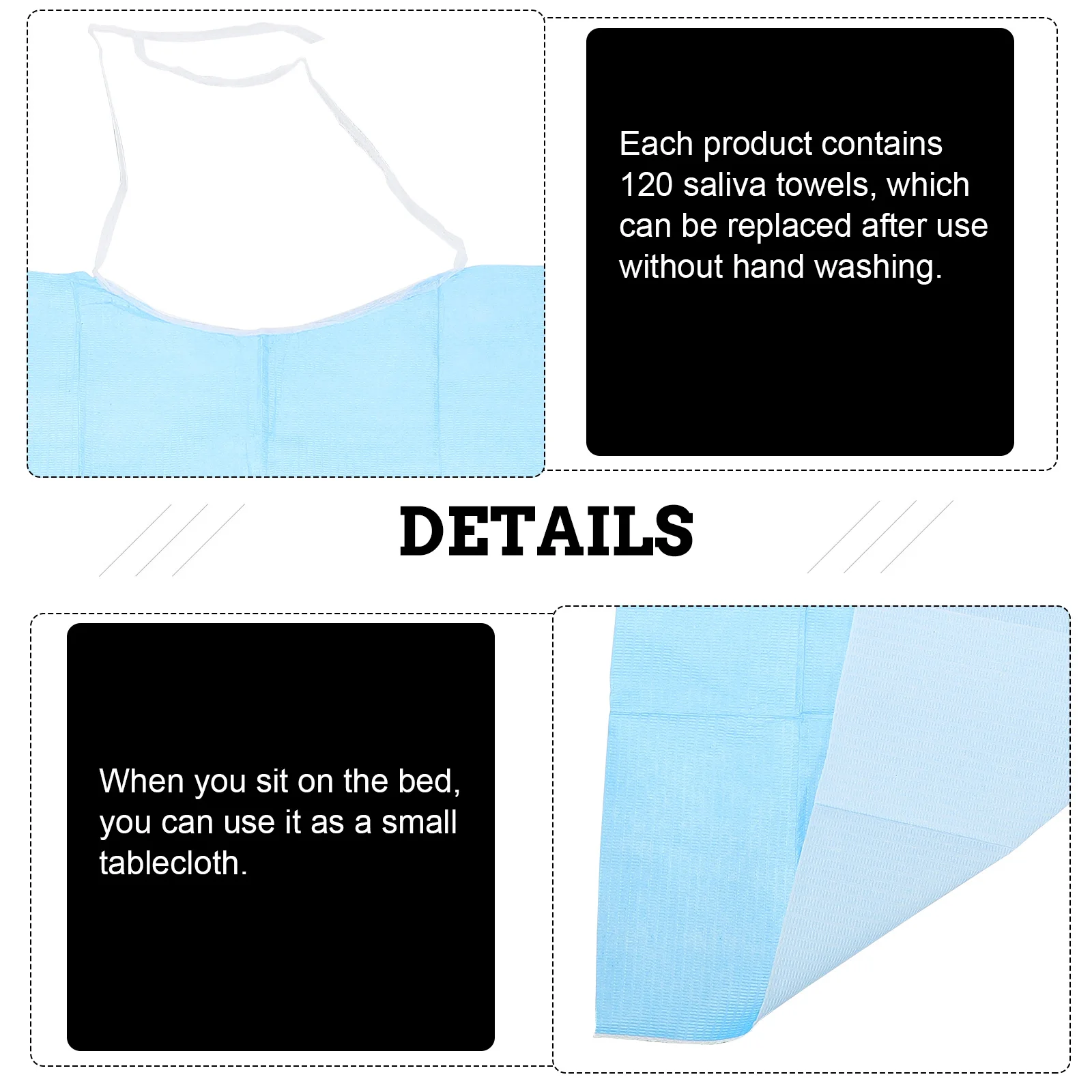 120 шт. водонепроницаемые нагрудники для еды для пожилых людей, приятные для кожи фартуки с защитой от масла, одноразовые полотенца со слюной, материалы для кормления
120 шт. водонепроницаемые нагрудники для еды для пожилых людей, приятные для кожи фартуки с защитой от масла, одноразовые полотенца со слюной, материалы для кормления